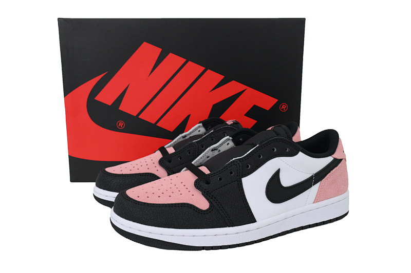 【CA3LR】黑粉低帮 LJR版本乔丹1代低帮 CZ0790-061  Air Jordan 1 Retro Low OG 'Bleached Coral'