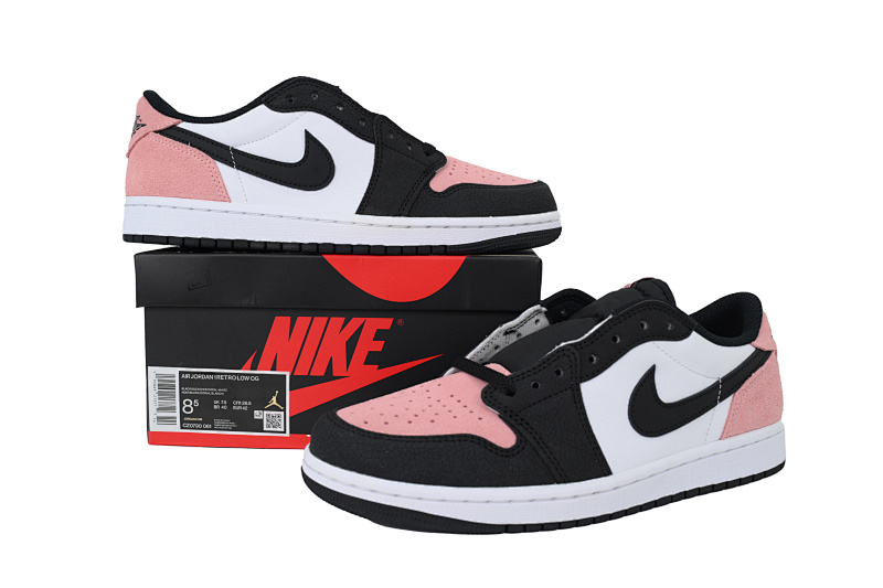【CA3LR】黑粉低帮 LJR版本乔丹1代低帮 CZ0790-061  Air Jordan 1 Retro Low OG 'Bleached Coral'