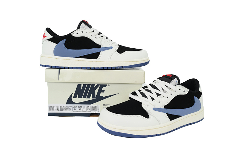 【AA1XH】低倒钩黑玉 乔丹1代低帮 DM7866-040 Travis Scott x Air Jordan 1 Low Low Hooked Black Jade