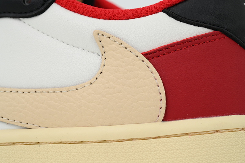 yupoo_322070_089acd84.jpg 【AA1XH】黑白红倒钩 乔丹1代低帮 DM7866-166 Travis Scott x Air Jordan 1 Black White Red Hook