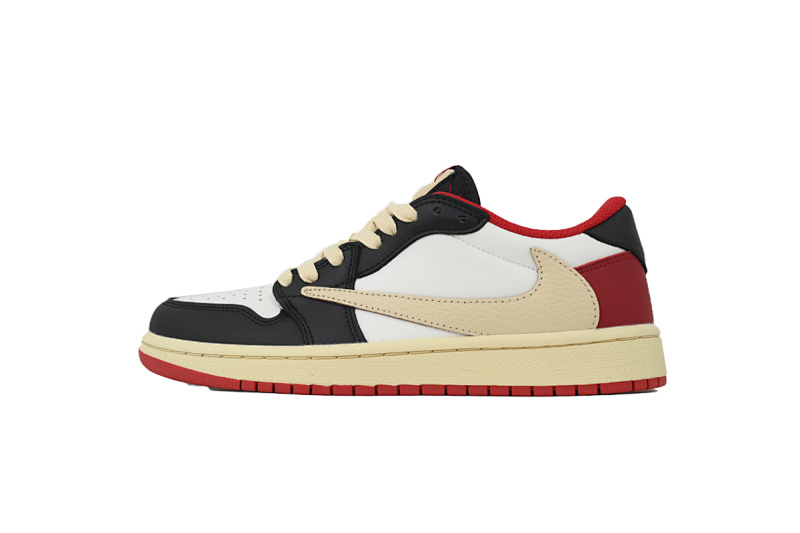 yupoo_322070_e1d6aad2.jpg 【AA1XH】黑白红倒钩 乔丹1代低帮 DM7866-166 Travis Scott x Air Jordan 1 Black White Red Hook
