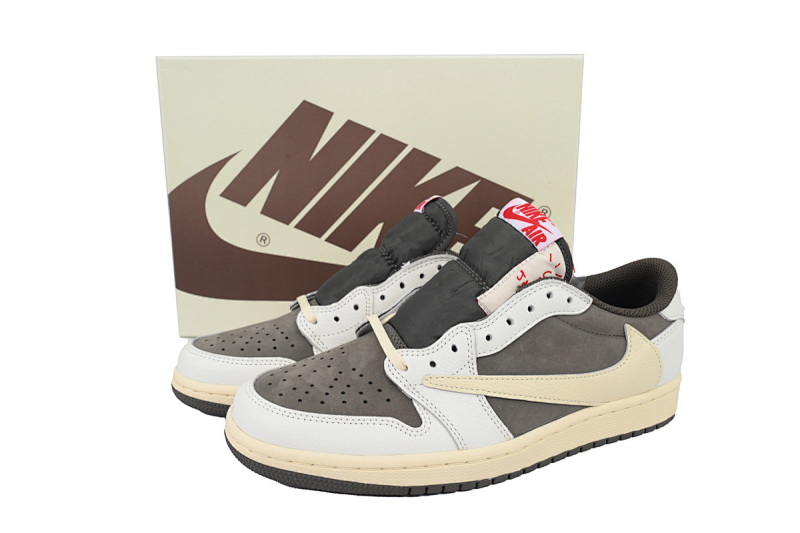 【CA1RN】倒钩3.0 RN版乔丹1代低帮  DM7866-162 Travis Scott x Air Jordan 1 Low White Brown Barb