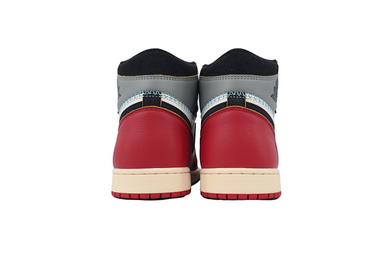 【DA3RN】UN灰红拼接  RN版乔丹1代  HV8563-600 Union LA x Air Jordan 1 Retro High OG SP 'Chicago Shadow'