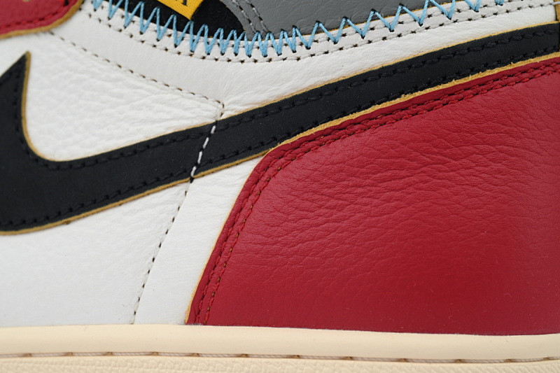 【DA3RN】UN灰红拼接  RN版乔丹1代  HV8563-600 Union LA x Air Jordan 1 Retro High OG SP 'Chicago Shadow'