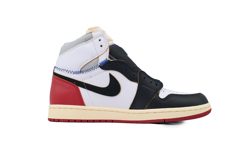 【DA3RN】UN红白拼接 RN版乔丹1代 BV1300-106 Union X Air Jordan 1 OG Hi Retro“Black Toe”