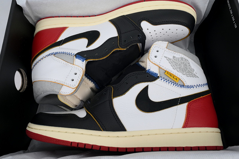 【DA3RN】UN红白拼接 RN版乔丹1代 BV1300-106 Union X Air Jordan 1 OG Hi Retro“Black Toe”