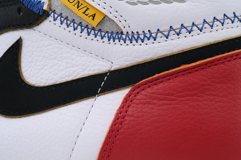 【DA3RN】UN红白拼接 RN版乔丹1代 BV1300-106 Union X Air Jordan 1 OG Hi Retro“Black Toe”