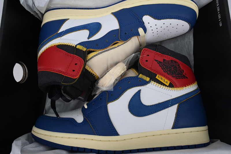 【DA3RN】UN蓝白拼接 RN版乔丹1代  BV1300-146 Union X Air Jordan 1 OG Hi Retro“Blue Toe”