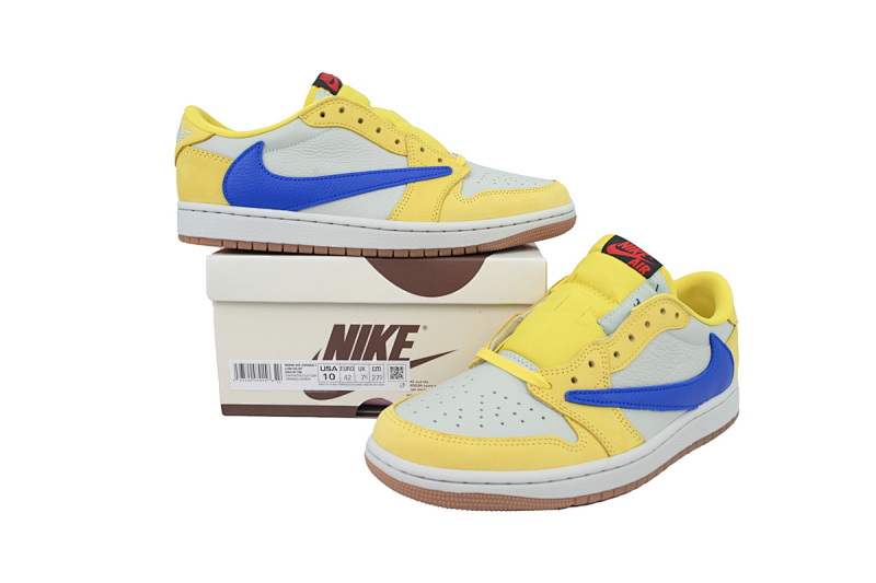 yupoo_322413_1edbb55f.jpg 【CA1RN】7.0黄倒钩 RN版乔丹1代低帮 DZ4137-700 Travis Scott x Air Jordan 1 Low OG 'Canary'