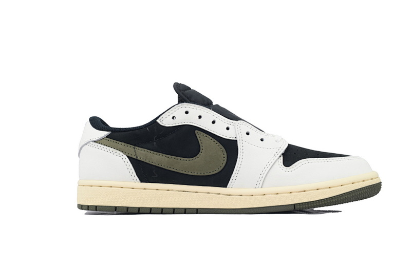 【CA1RN】5.0黑绿倒钩 RN版乔丹1代低帮  DZ4137-106 Air Jordan 1 Low OG WMNS “Olive”Black Green Olive
