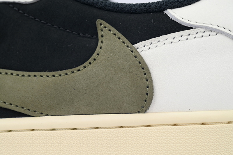 【CA1RN】5.0黑绿倒钩 RN版乔丹1代低帮  DZ4137-106 Air Jordan 1 Low OG WMNS “Olive”Black Green Olive