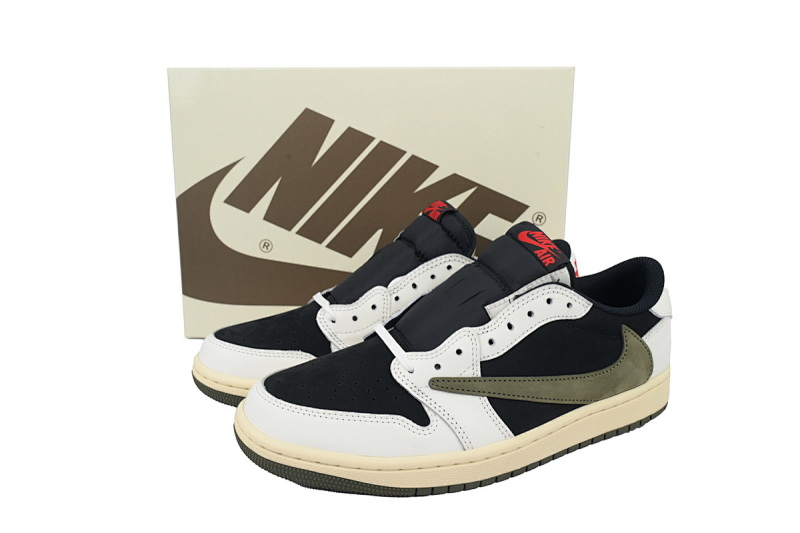 【CA1RN】5.0黑绿倒钩 RN版乔丹1代低帮  DZ4137-106 Air Jordan 1 Low OG WMNS “Olive”Black Green Olive