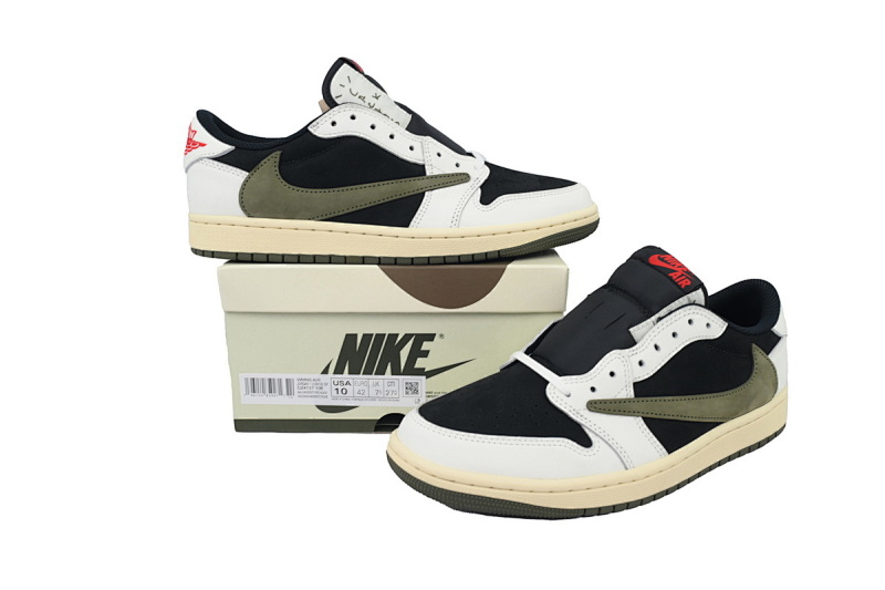 【CA1RN】5.0黑绿倒钩 RN版乔丹1代低帮  DZ4137-106 Air Jordan 1 Low OG WMNS “Olive”Black Green Olive