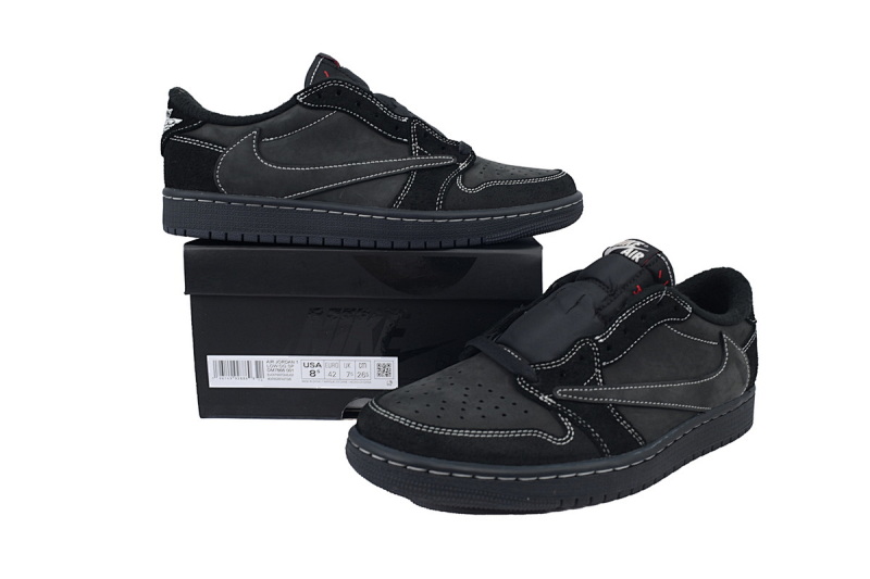 【CA1RN】黑武士倒钩 RN版乔丹1代低帮 DM7866-001 Travis Scott x Air Jordan 1 Low OG SP Black Phantom