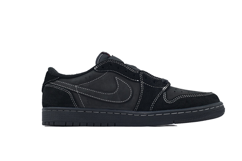 【CA1RN】黑武士倒钩 RN版乔丹1代低帮 DM7866-001 Travis Scott x Air Jordan 1 Low OG SP Black Phantom