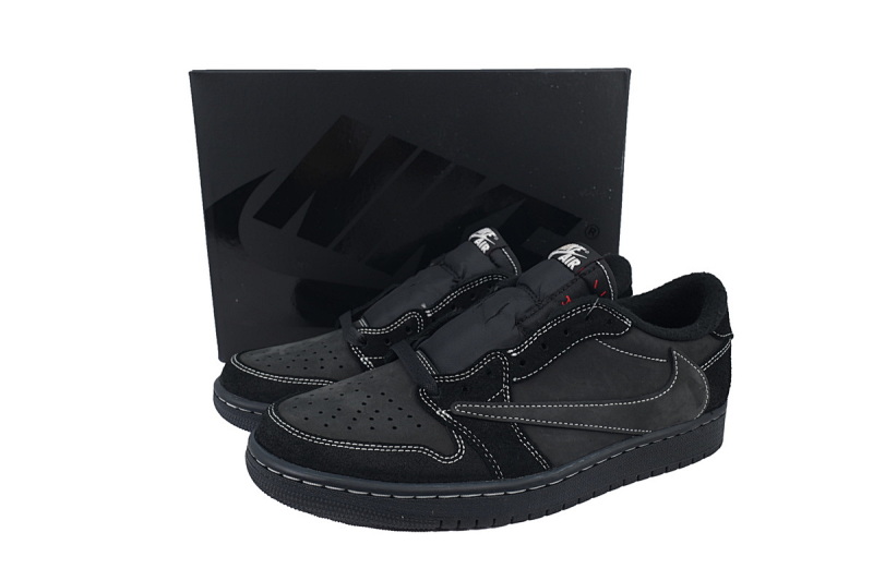 【CA1RN】黑武士倒钩 RN版乔丹1代低帮 DM7866-001 Travis Scott x Air Jordan 1 Low OG SP Black Phantom