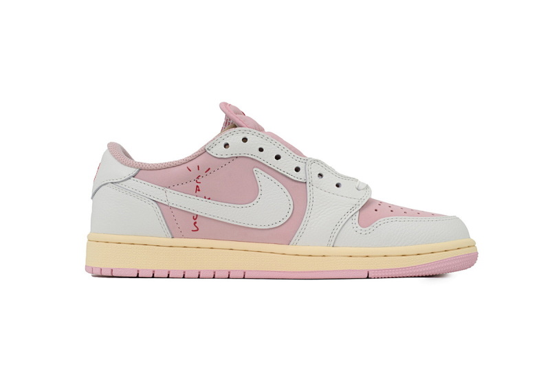 【CA1XP】粉白 XP版乔丹1代低帮 DM7866-600 Travis Scott x Air Jordan 1 Low OG White Pink
