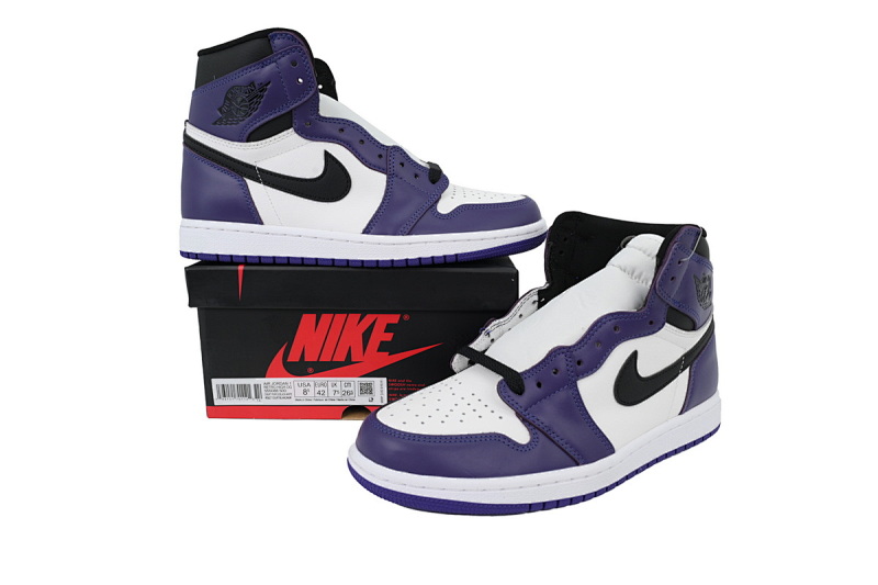 【BA2ZY】白紫  ZY版乔丹1代 555088-500 Air Jordan 1 High OG “Court Purple”