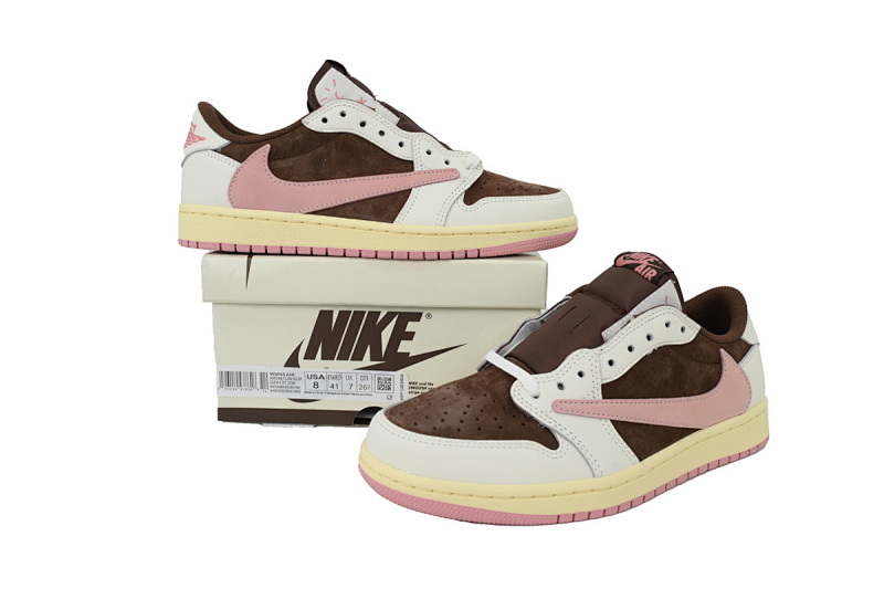 yupoo_322716_b925af51.jpg 【BA9ZY】粉倒勾2.0 ZY版乔丹1代低帮 DZ4137-206 Travis Scott x Air Jordan 1 Low OG SP Dark Pony Pink