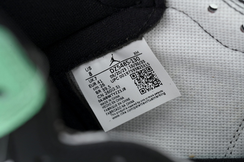 【BA2ZY】黑绿 ZY版乔丹1代 DZ5485-130  Air Jordan 1 Retro High OG 'Green Glow'
