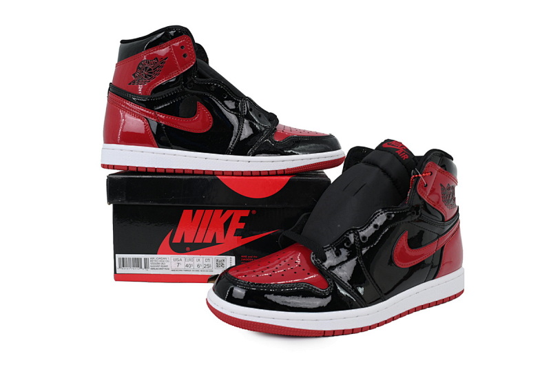 【BA2ZY】漆皮禁穿 ZY版乔丹1代 555088-063 Air Jordan 1 High “Banned”