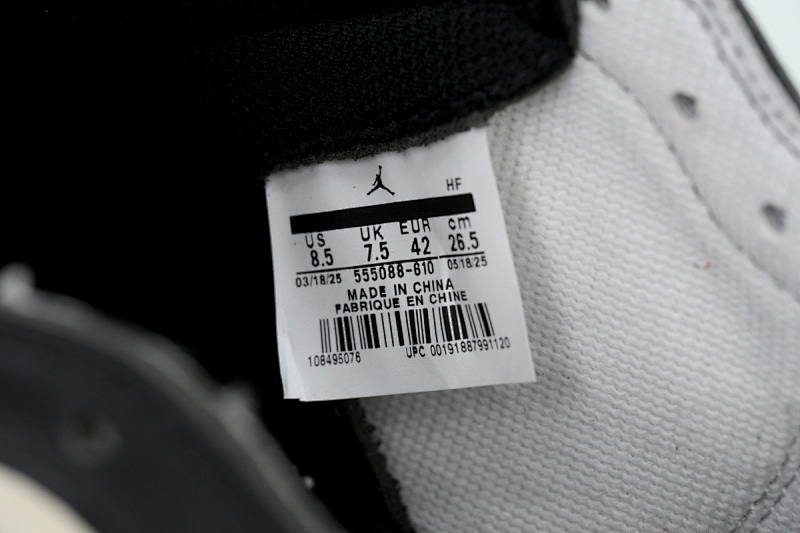 【BA2ZY】红脚趾 ZY版乔丹1代  555088-610 Air Jordan 1 High OG “Bred Toe”