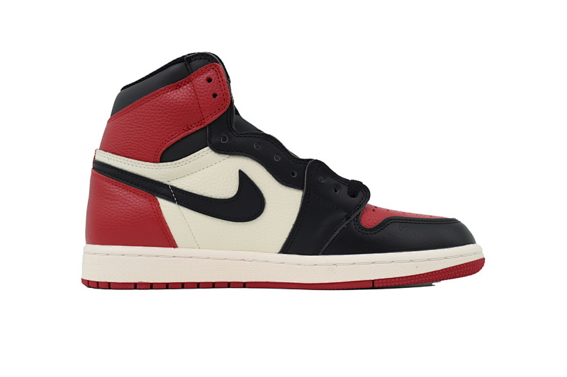 【BA2ZY】红脚趾 ZY版乔丹1代  555088-610 Air Jordan 1 High OG “Bred Toe”