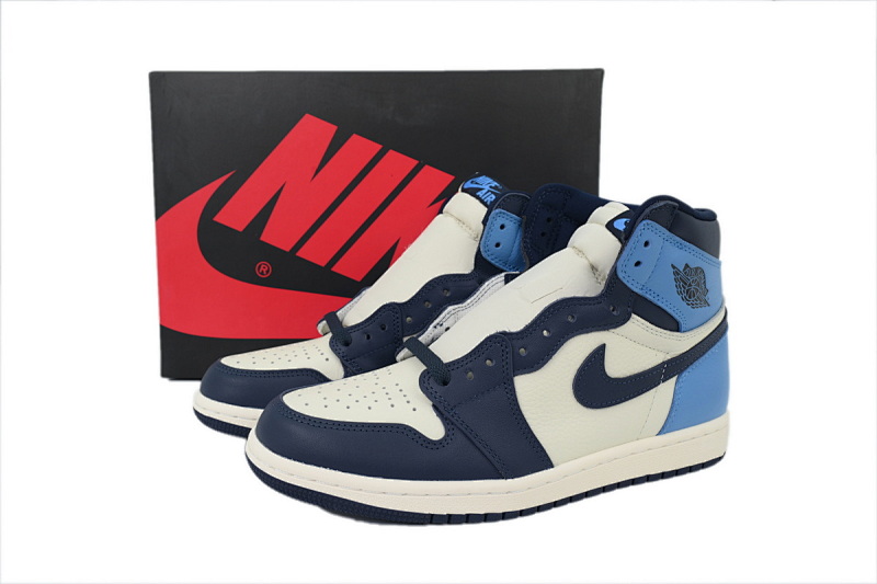 【BA2ZY】黑曜石 ZY版乔丹1代 555088-140 Air Jordan 1 Retro High OG “Obsidian University Blue”