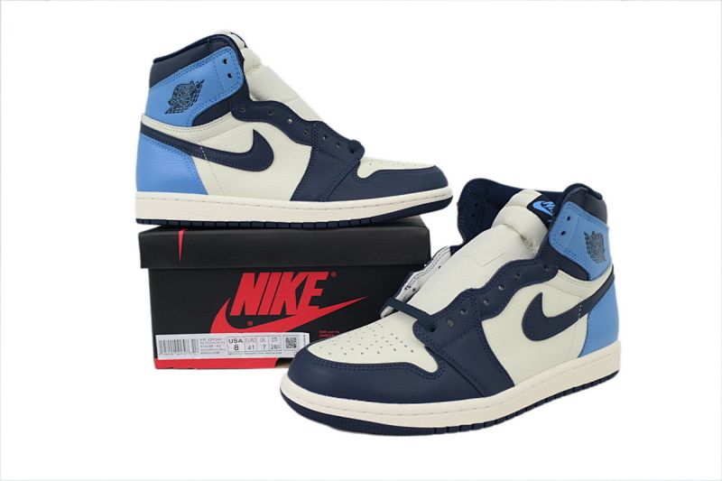 【BA2ZY】黑曜石 ZY版乔丹1代 555088-140 Air Jordan 1 Retro High OG “Obsidian University Blue”