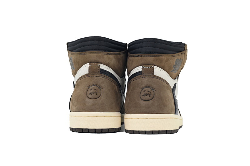 【BA2ZY】倒勾 ZY版乔丹1代 CD4487-100 Travis Scott x Air Jordan 1 High OG TS SP