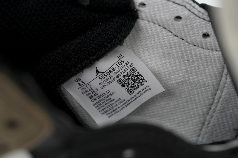 【BA2ZY】小倒钩 ZY版乔丹1代 555088-105 Air Jordan 1 Retro High OG 'Dark Mocha'