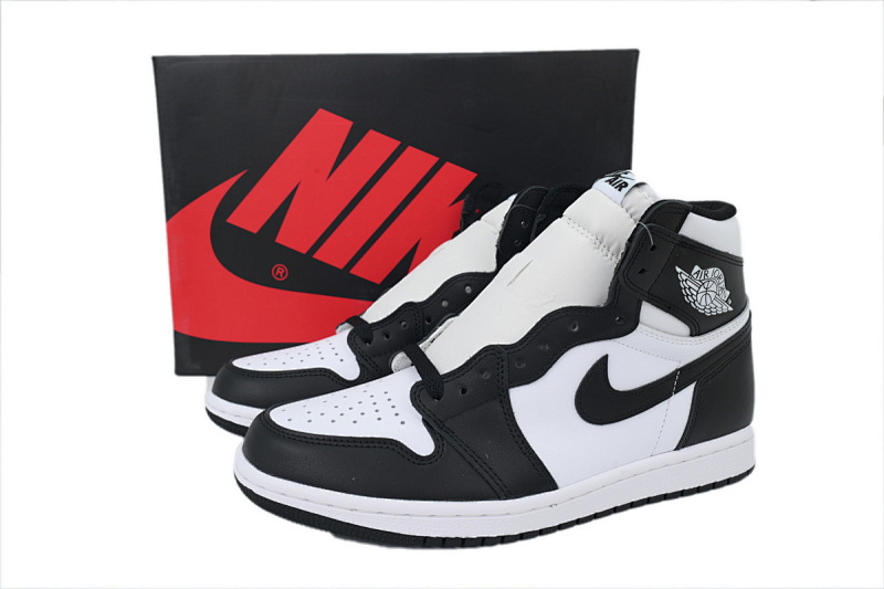 【BA2ZY】黑白熊猫 ZY版乔丹1代 555088-010 Air Jordan 1 Retro High OG Black White