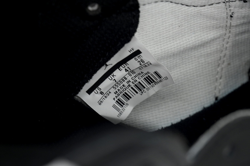 【BA2ZY】黑白熊猫 ZY版乔丹1代 555088-010 Air Jordan 1 Retro High OG Black White
