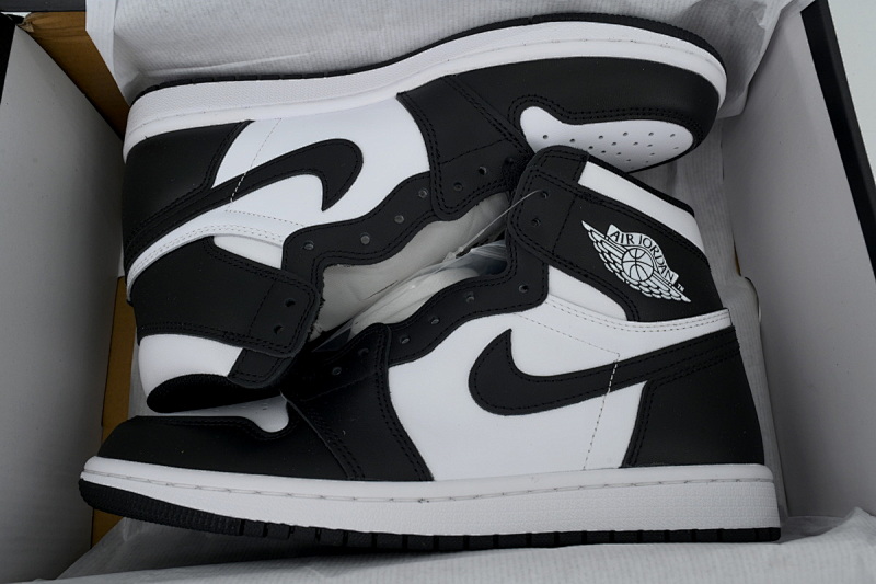 【BA2ZY】黑白熊猫 ZY版乔丹1代 555088-010 Air Jordan 1 Retro High OG Black White