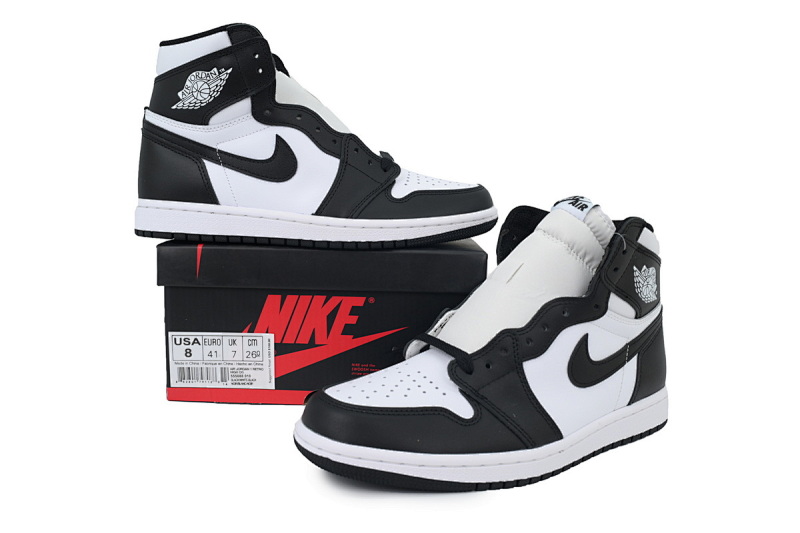 【BA2ZY】黑白熊猫 ZY版乔丹1代 555088-010 Air Jordan 1 Retro High OG Black White