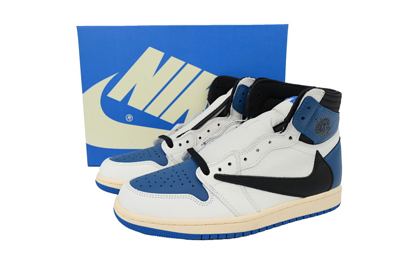 【BA2ZY】闪电倒钩 ZY版乔丹1代  DH3227-105 Fragment x Travis Scott x Air Jordan 1 High OG Military