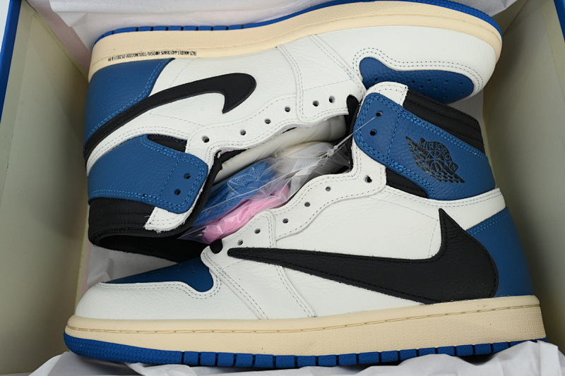 【BA2ZY】闪电倒钩 ZY版乔丹1代  DH3227-105 Fragment x Travis Scott x Air Jordan 1 High OG Military