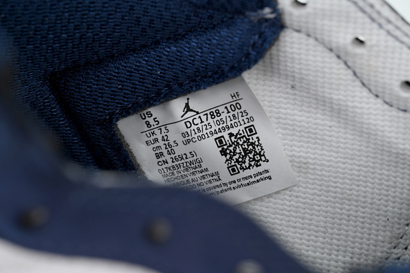 【BA2ZY】海军蓝  ZY版乔丹1代  DC1788-100 Air Jordan 1 High OG Japan Midnight Navy