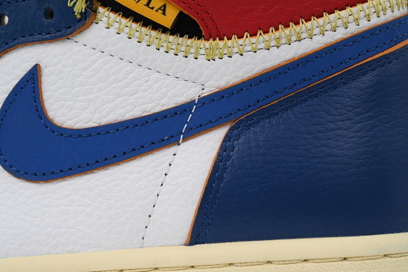 【CA5ZY】蓝拼接  ZY版乔丹1代 BV1300-146 Union X Air Jordan 1 OG Hi Retro“Blue Toe”