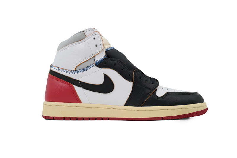 【CA5ZY】黑拼接 ZY版乔丹1代 BV1300-106 Union X Air Jordan 1 OG Hi Retro“Black Toe”