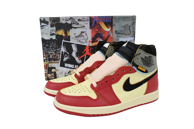 【CA5ZY】白红拼接  ZY版乔丹1代  HV8563-600 Union LA x Air Jordan 1 Retro High OG SP 'Chicago Shadow'