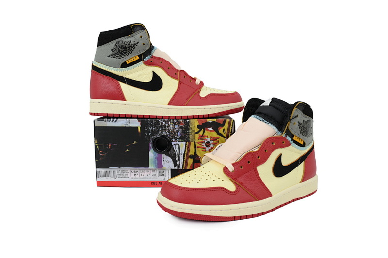 【CA5ZY】白红拼接  ZY版乔丹1代  HV8563-600 Union LA x Air Jordan 1 Retro High OG SP 'Chicago Shadow'