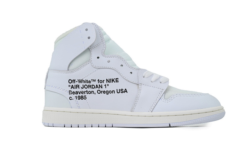 【CA5ZY】白联名 Off White联名 ZY版乔丹1代  AQ0818-100 OFF WHITE X Air Jordan 1 White