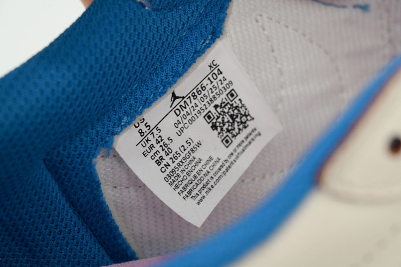【BA9ZY】闪电2.0  ZY版乔丹1代低帮  DM7866-104 Travis Scott x Air Jordan 1 Retro Low OG SP 'Sail Military Blue'
