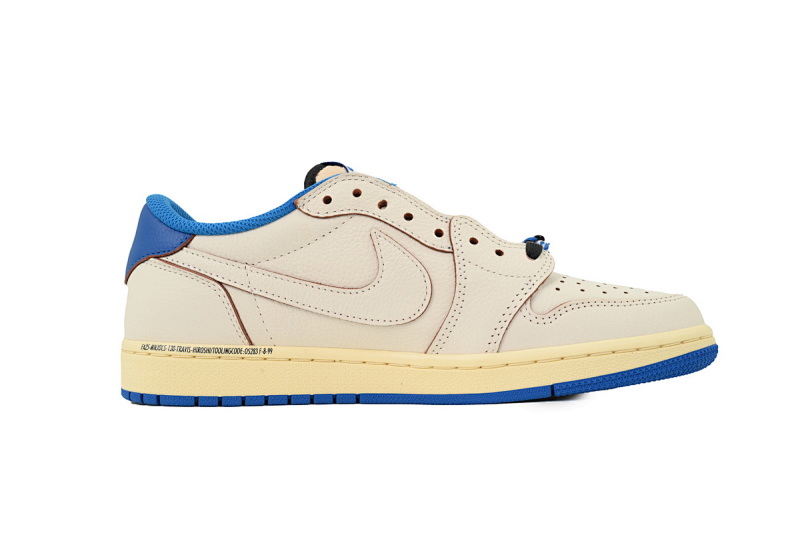 【BA9ZY】闪电2.0  ZY版乔丹1代低帮  DM7866-104 Travis Scott x Air Jordan 1 Retro Low OG SP 'Sail Military Blue'