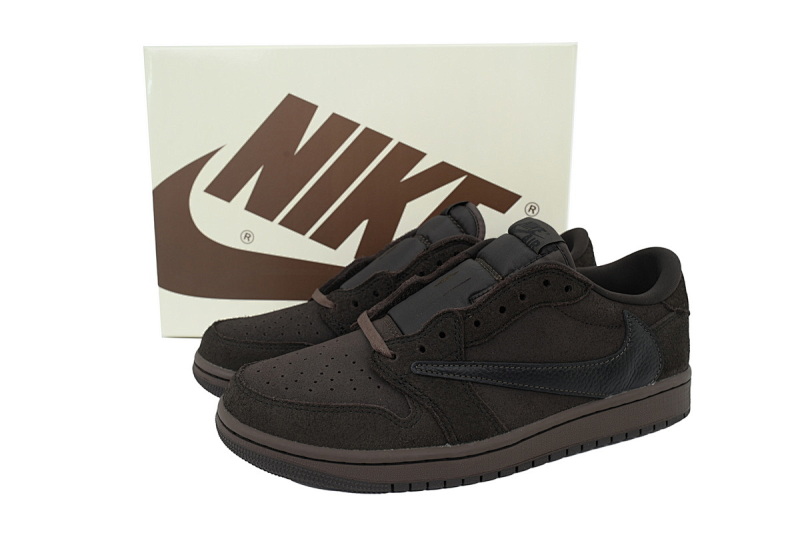 【BA9ZY】黑棕 ZY版乔丹1代低帮 DM7866-202 Travis Scott x Air Jordan 1 Retro Low OG SP 'Velvet Brown'