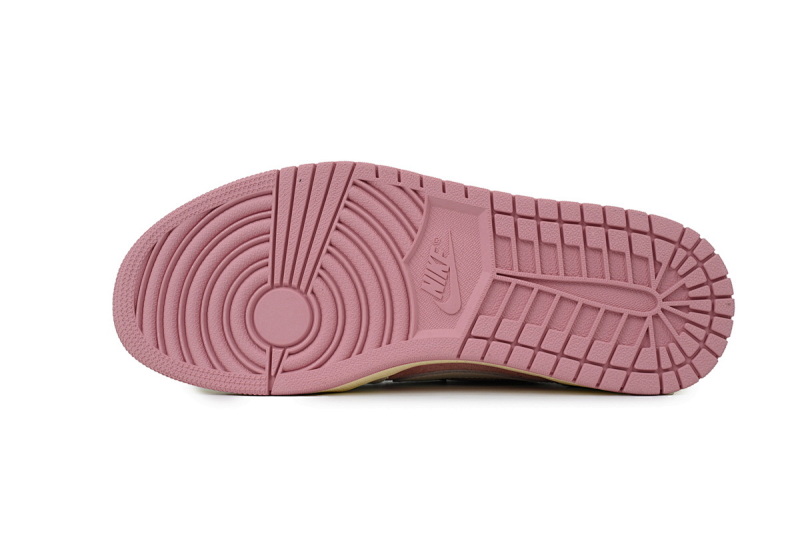【BA9ZY】粉倒勾低 ZY版乔丹1代低帮 DM7866-600 Travis Scott x Air Jordan 1 Low OG White Pink