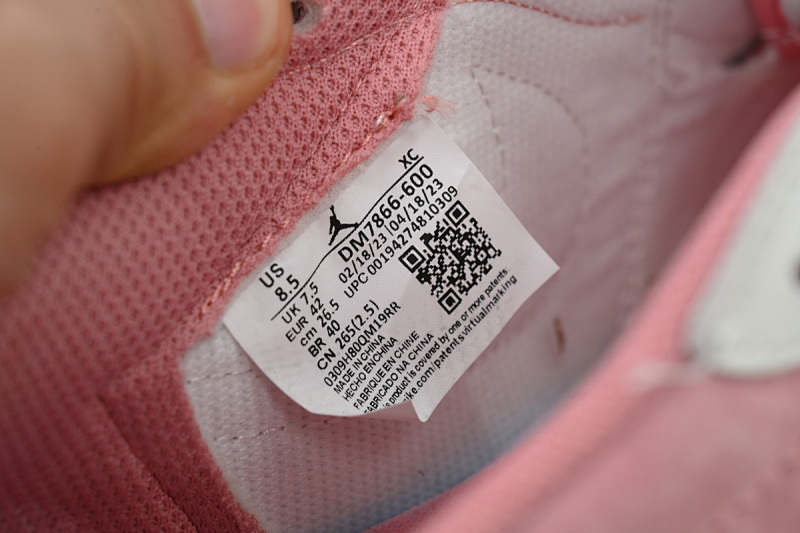 【BA9ZY】粉倒勾低 ZY版乔丹1代低帮 DM7866-600 Travis Scott x Air Jordan 1 Low OG White Pink