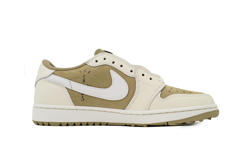 【BA9ZY】高尔夫  ZY版乔丹1代低帮   FZ3124-200 Travis Scott x Air Jordan 1 Low Black, White, Green