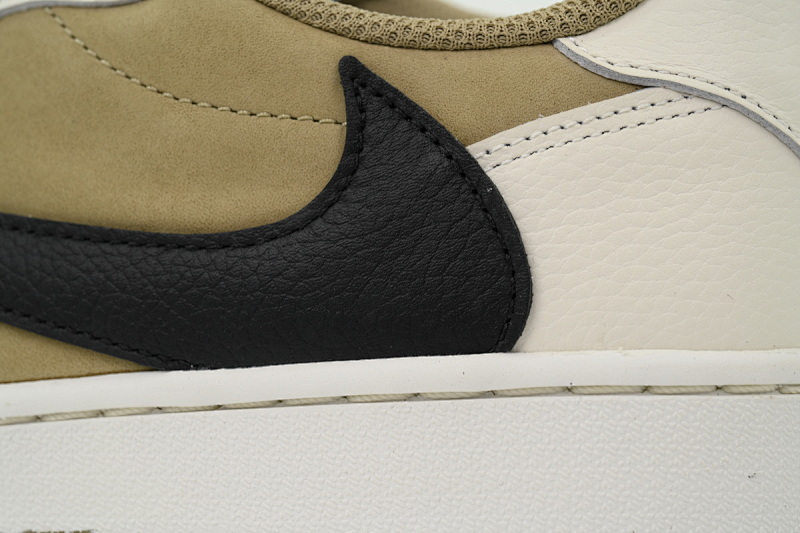 【BA9ZY】高尔夫  ZY版乔丹1代低帮   FZ3124-200 Travis Scott x Air Jordan 1 Low Black, White, Green
